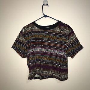 Tribal Print crop top